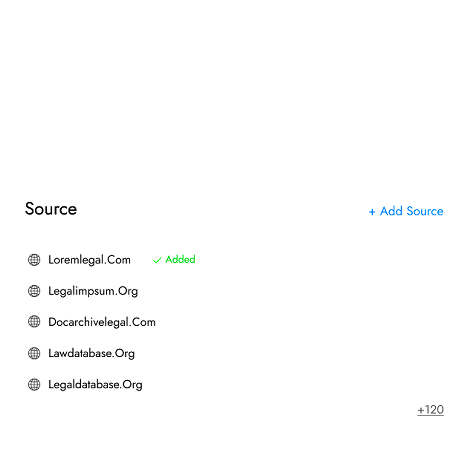 Website Connection Interface