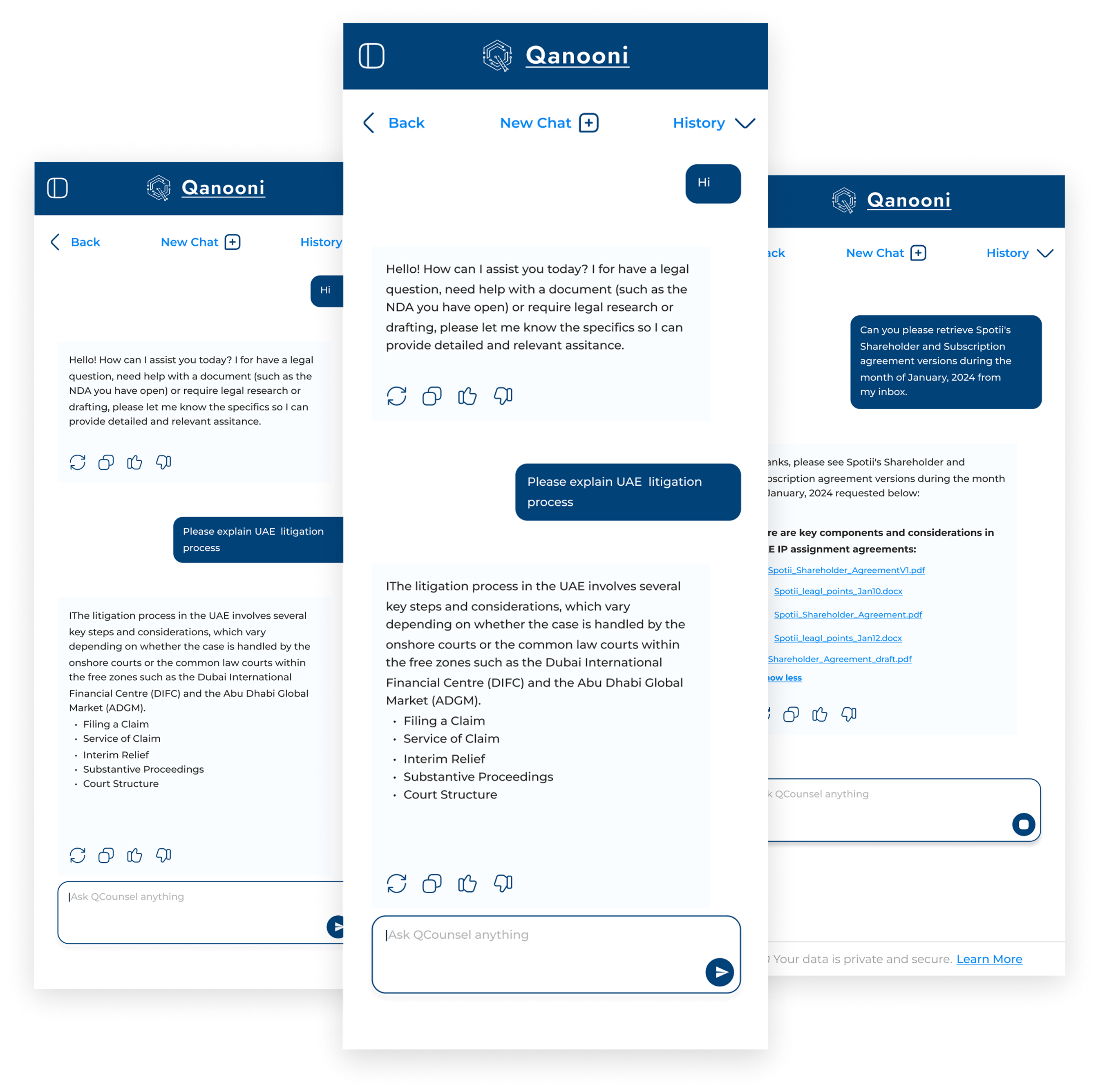 QCounsel AI Research Interface