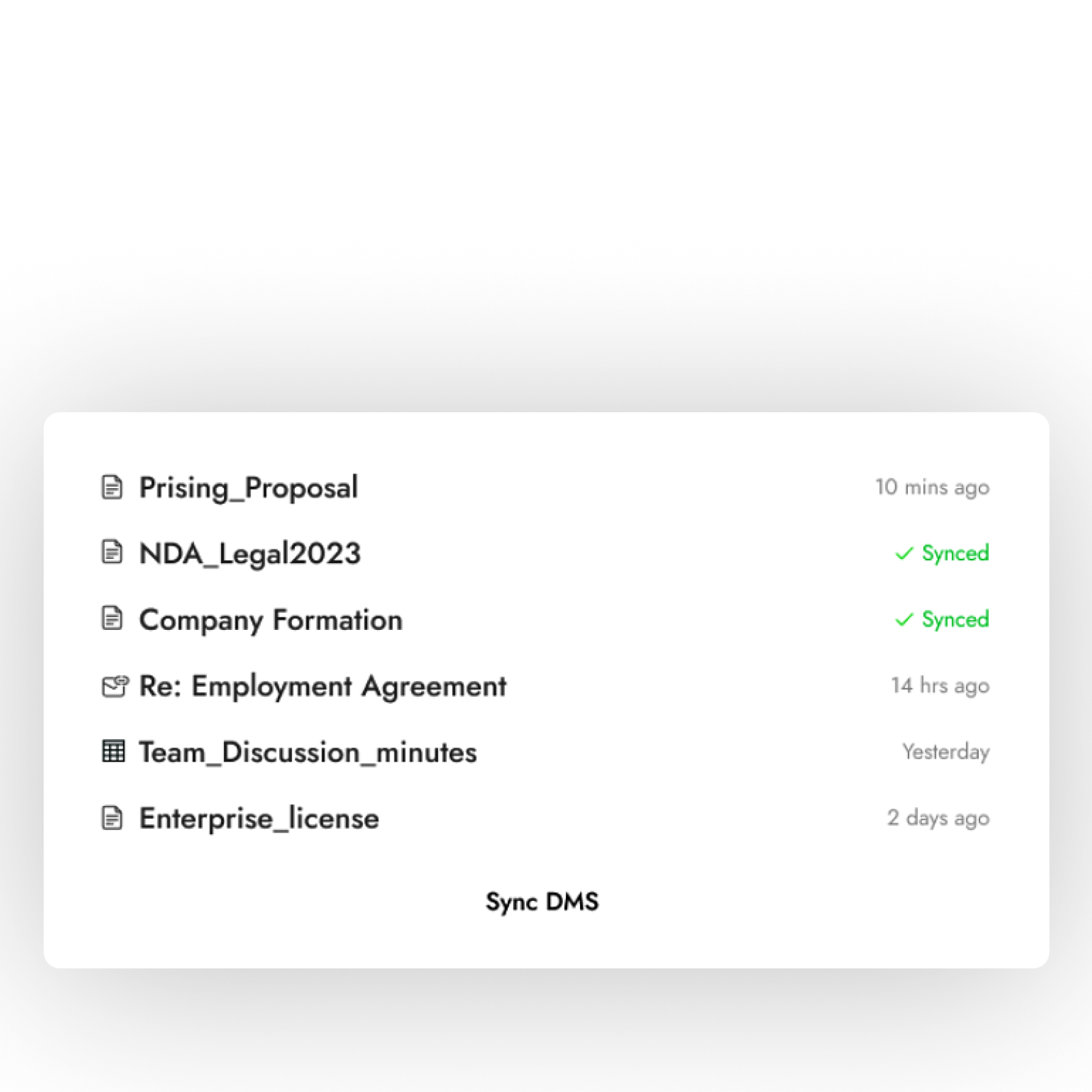 DMS Integration Interface